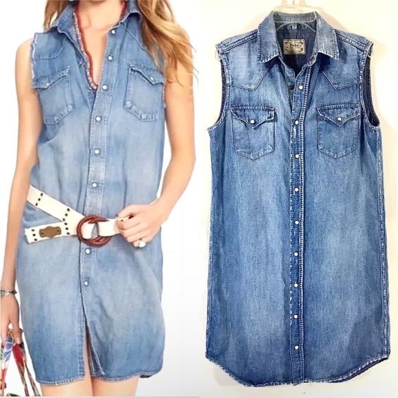 Polo Ralph Lauren Denim Dress size 0 - Picture 9 of 12